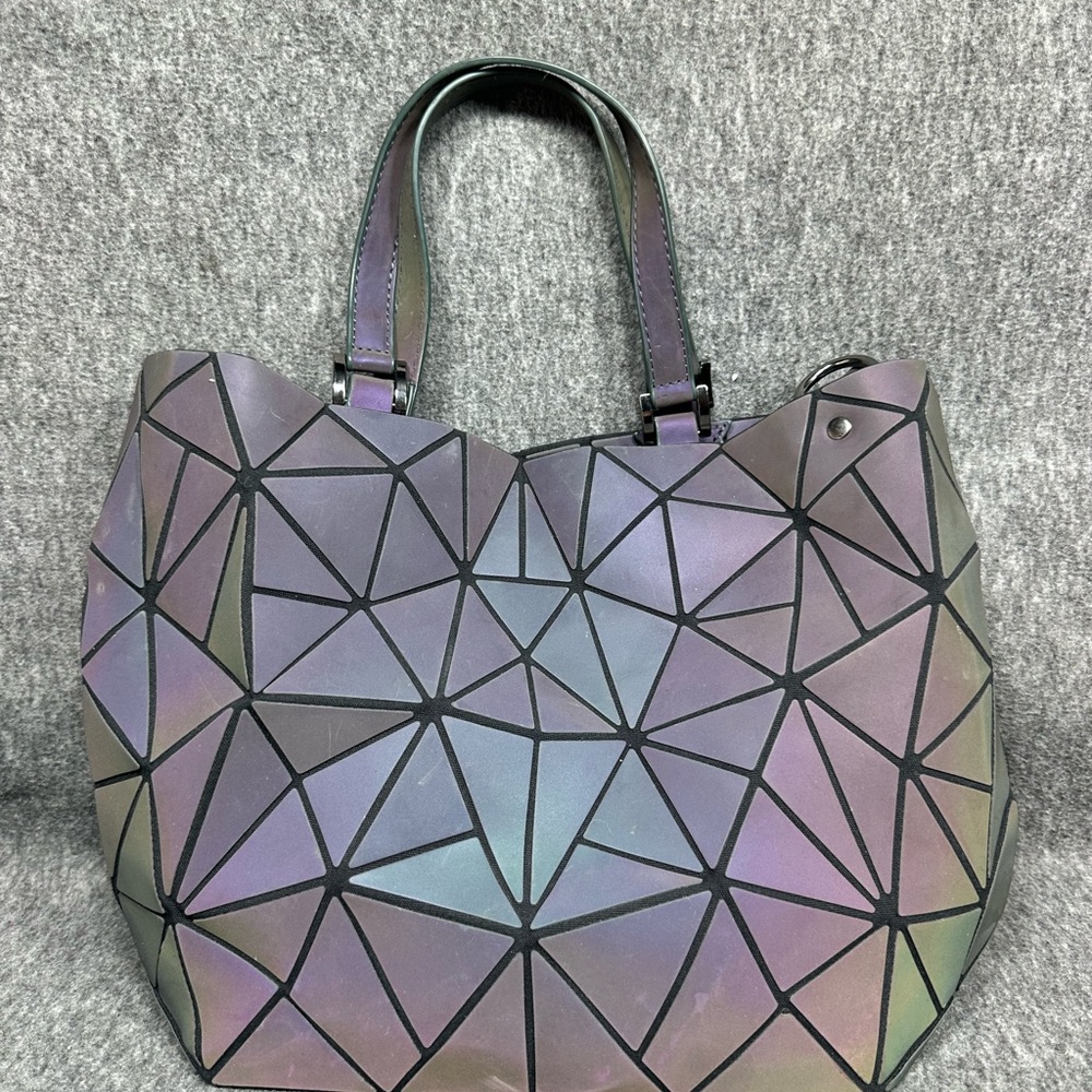 The Lumination Holographic Geometric Shoulder Bag